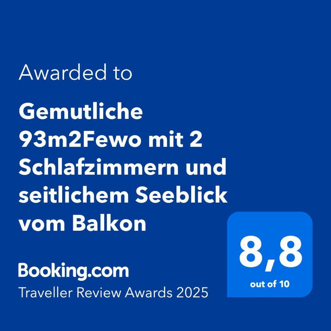 Gemutliche 93M2Fewo Mit 2 Schlafzimmern Und Seitlichem Seeblick Vom Balkon Scheid  Екстериор снимка